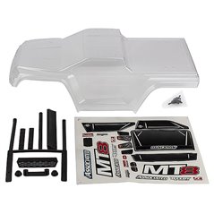 TEAM ASSOCIATED RIVAL MT8 BODY SET, CLEAR