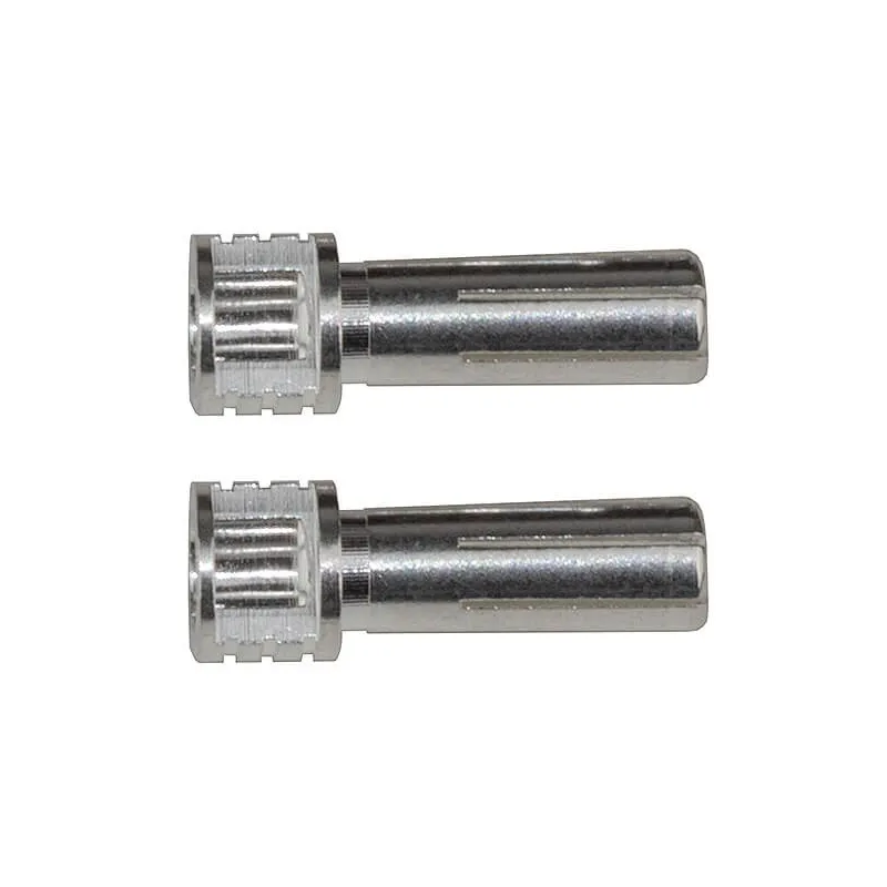 REEDY GRIP BULLET CONNECTORS SILVER 5mm x 14mm (2)