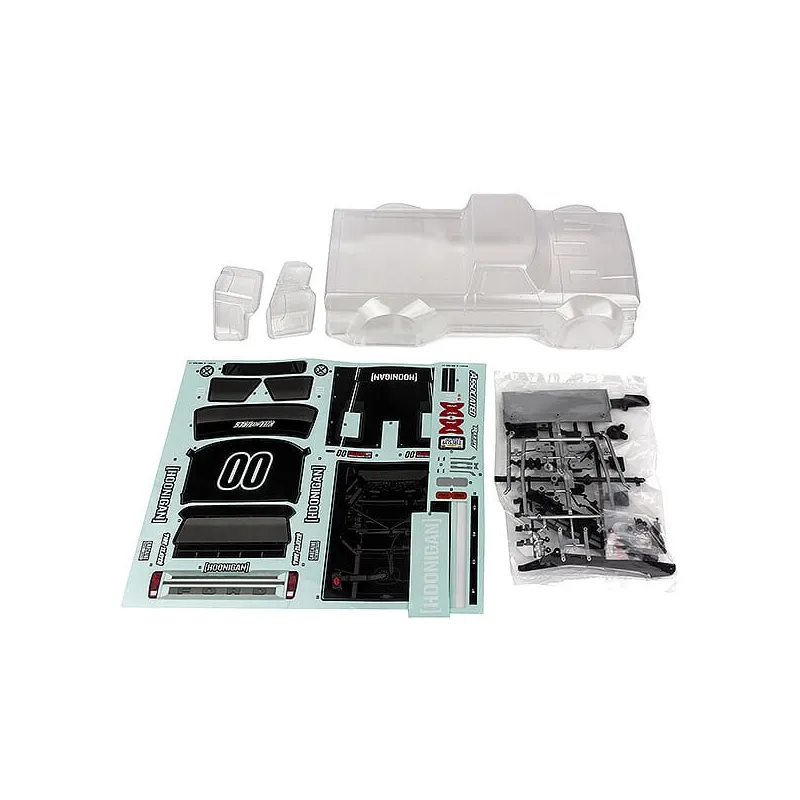 TEAM ASSOCIATED APEX 2 HOONITRUCK BODY SET CLEAR