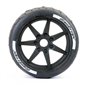 FASTRAX SUPAFORZA WIDE REAR 45&176 TYRES/BLACK 17MM HEX WHEELS