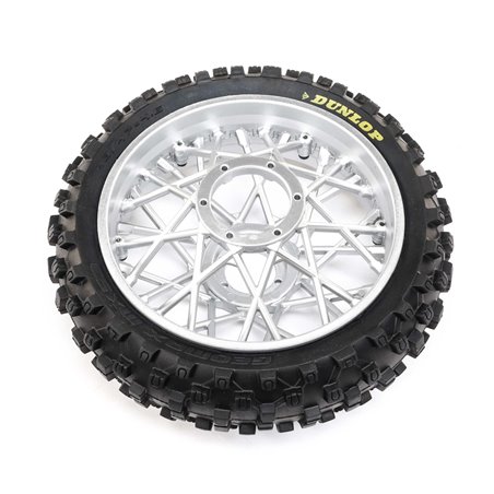 Dunlop MX53 Rear Tire Mounted, Chrome: Promoto-MX