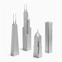 Paper landmarks Chicago Skyscrapers