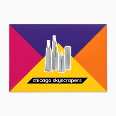 Paper landmarks Chicago Skyscrapers