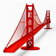 paper landmarks Golden Gate Bridge