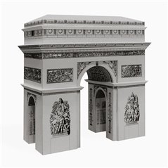 Paper landmarks Arc de Triomphe