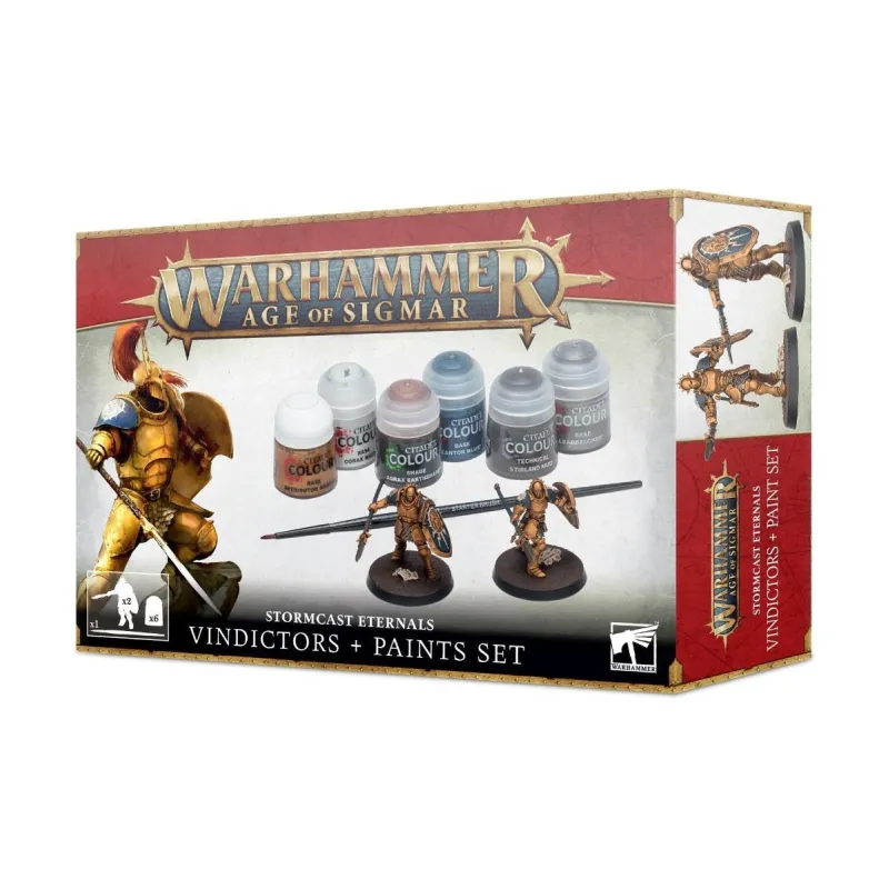 Warhammer Age Of Sigmar Stormcast Eternals + Paints Set 60-10