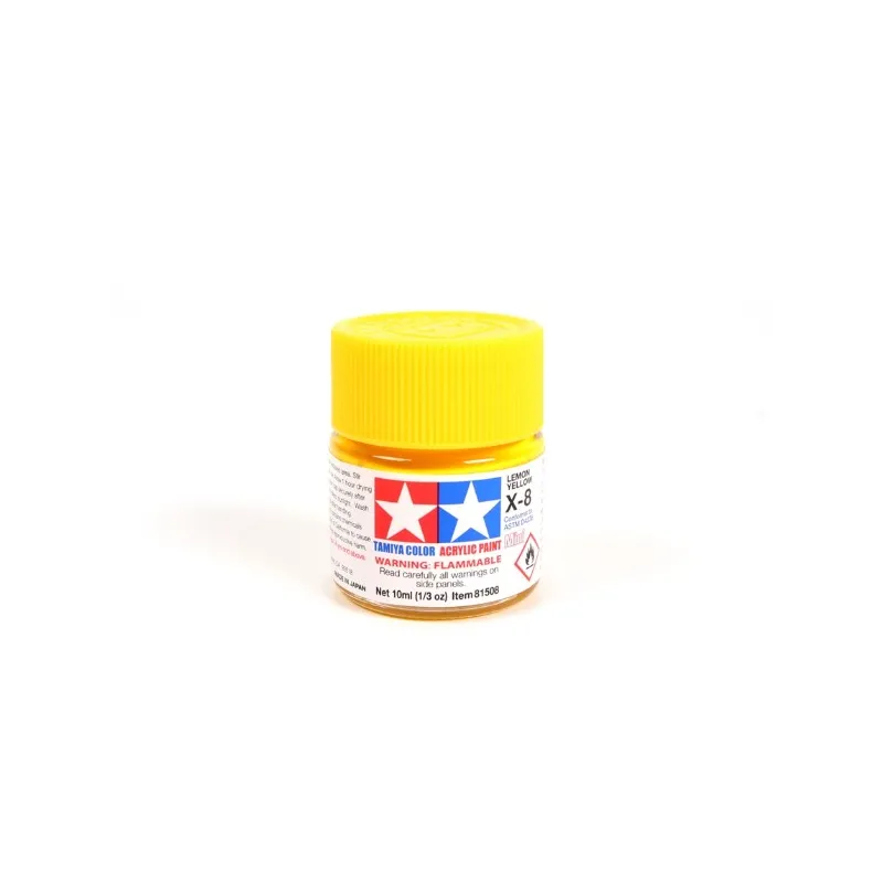 TAMIYA Acrylic Mini X-8 Lemon Yellow