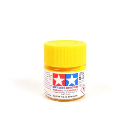 TAMIYA ACRYLIC MINI X-8 LEMON YELLOW