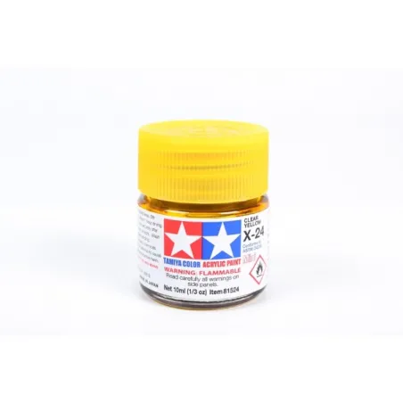 TAMIYA ACRYLIC MINI X-24 CLEAR YELLOW