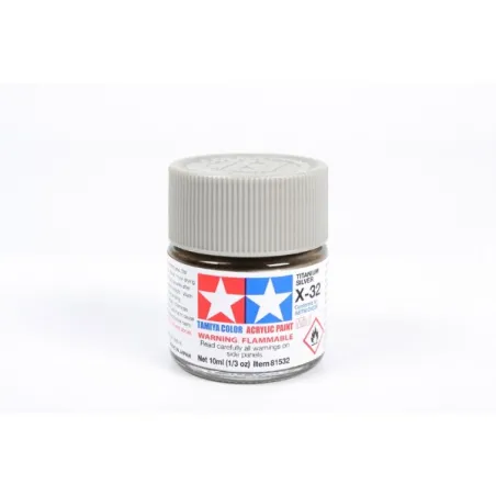 TAMIYA ACRYLIC MINI X-32 TITAN SILVER