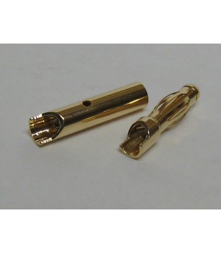 FUSION 4.0mm Gold Connector Set 2prs O-FS-GC04/02