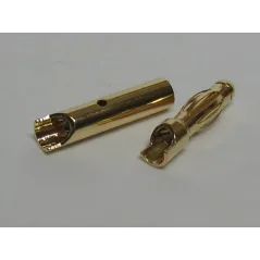 FUSION 4.0mm Gold Connector Set 2prs O-FS-GC04/02