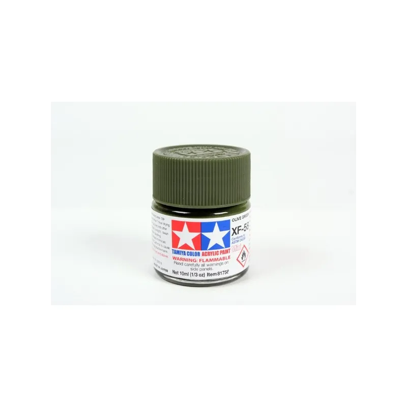 TAMIYA Acrylic Mini Xf-58 Olive Green