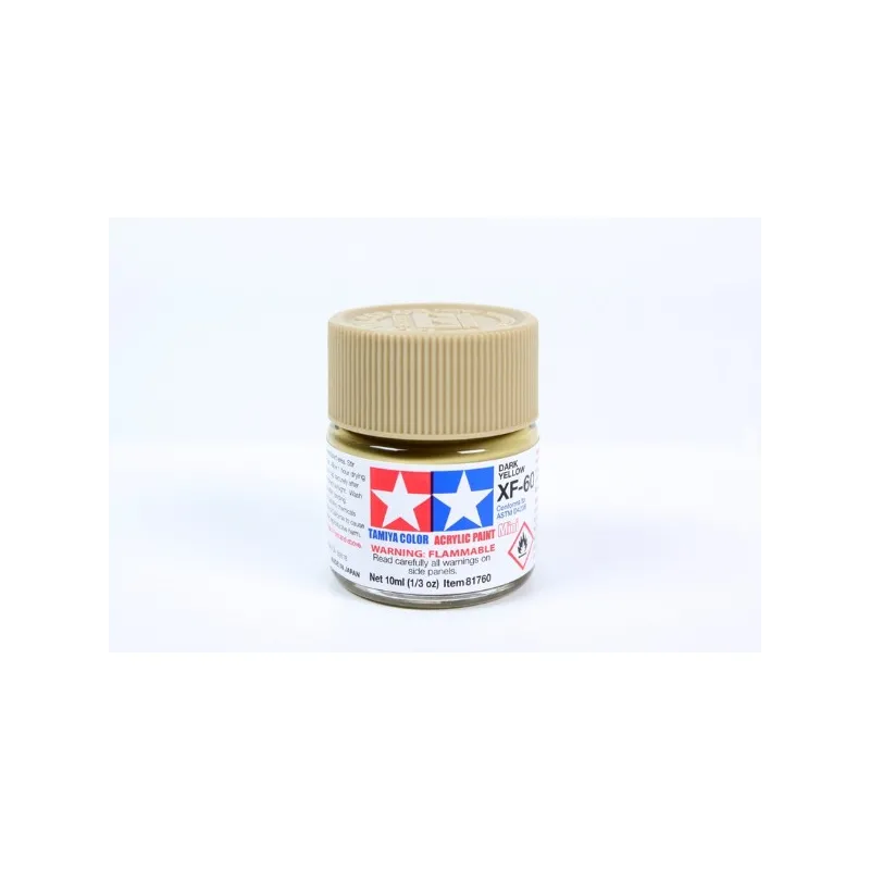 TAMIYA Acrylic Mini Xf-60 Dark Yellow