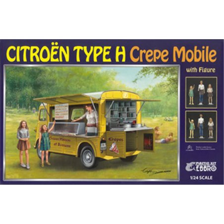 EBBRO 1/24 Citroen H Crepe Mobile With Figuar