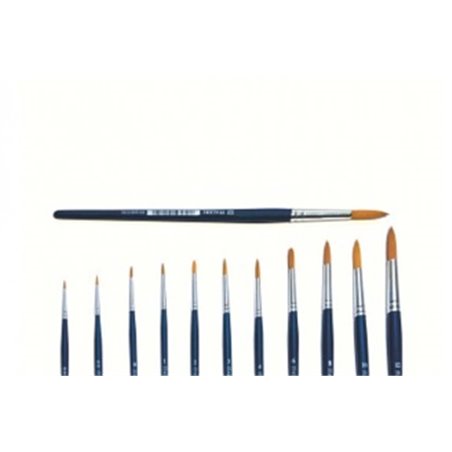ITALERI 2 Synthetic round brush with brown tip
