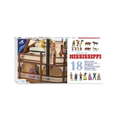 ARTESANIA SET OF 18 METAL FIGURINES AND ANIMALS FOR MISSISSIPPI