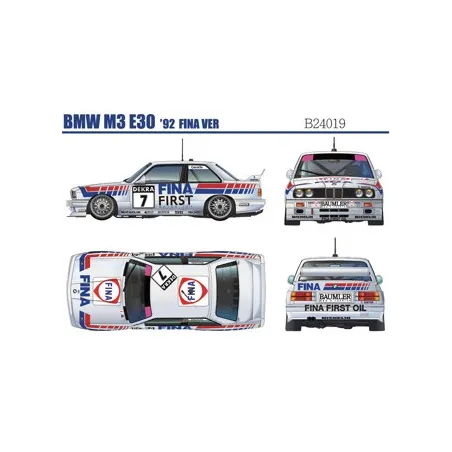 BEEMAX BMW M3 fina & Jagermeister (2in1) : 1992 DTM 24H Nurburgring