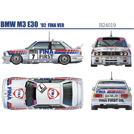 BEEMAX BMW M3 fina & Jagermeister (2in1) : 1992 DTM 24H Nurburgring