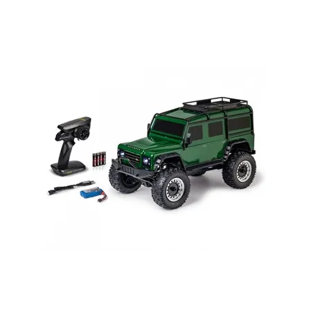 CARSON 1:8 Land Rover Defender.100%RTR British green