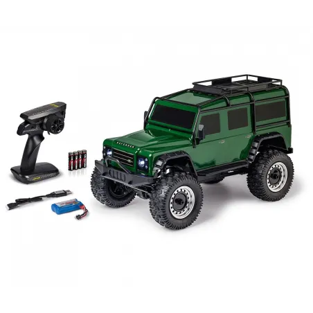 CARSON 1:8 Land Rover Defender.100%RTR British green