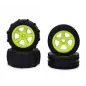 CARSON 1:10 2WD Paddle Tires 4pcs (neon yellow)