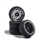 CARSON 1:10 Wheel Set Y-Design1 (4) bl./chrome
