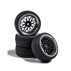 CARSON 1:10 Wheel Set Y-Design1 (4) bl./chrome