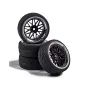 CARSON 1:10 Wheel Set Y-Design1 (4) bl./chrome