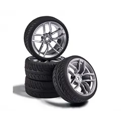 CARSON 1:10 Wheel Set 10 sp. Design (4) silver