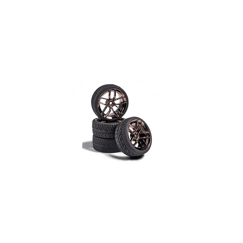 CARSON 1:10 Wheel Set 10 sp. Design (4) smoke