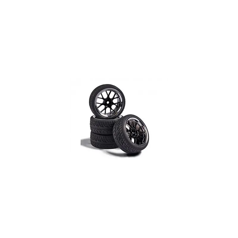 CARSON 1:10 Wheel Set Y-Design2 (4) bl./chrome