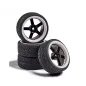 CARSON 1:10 Wheel Set 5 sp. Design (4) black/wh