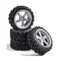 CARSON 1:10 Wheel Set 5 spk. Rallye (4) silver