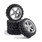 CARSON 1:10 Wheel Set 5 spk. Rallye (4) silver
