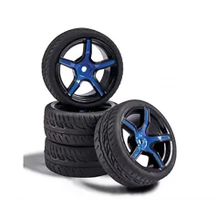 CARSON 1:10 Wheel Set 5 sp. Design (4) blue/bl