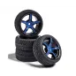 CARSON 1:10 Wheel Set 5 sp. Design (4) blue/bl