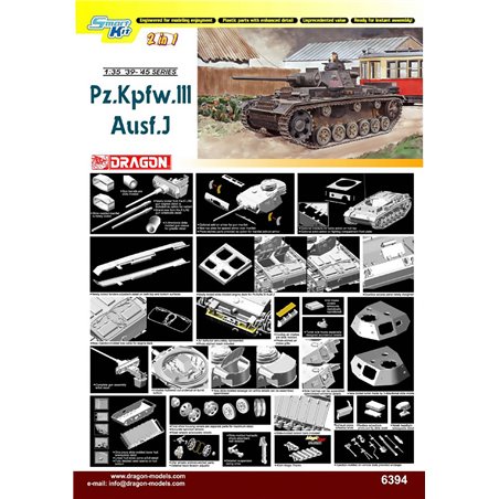 DRAGON 1/35 PZ KPFW III Ausf Jsmartk