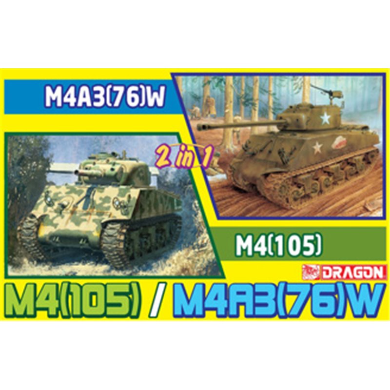 DRAGON 1/35 M4(105) Howitzer Tank