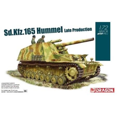 DRAGON 1/72 Sd.Kfz.165 Hummel Late Production w/NEO Tracks