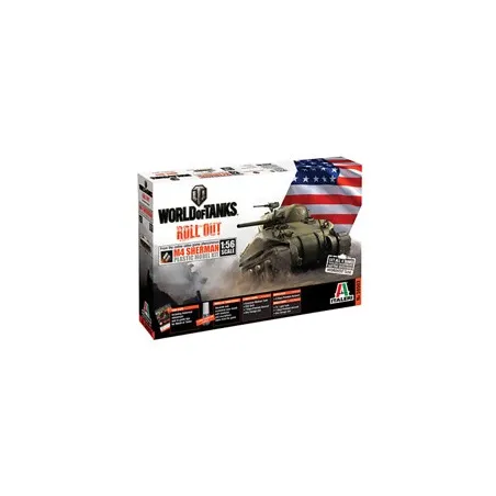 ITALERI SHERMAN 1/56 WORLD OF TANKS
