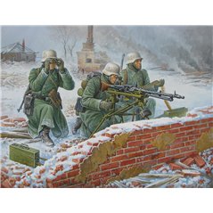 ZVEZDA    Ger. Machine-gun w/Crew (Winter Uniform)
