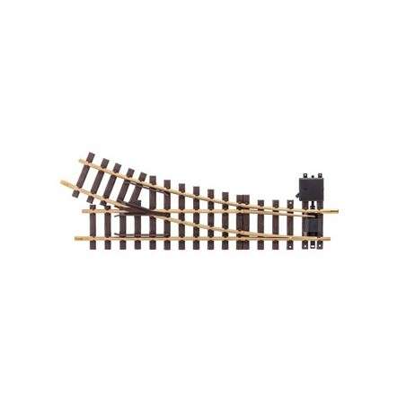 LGB Right Manual Turnout R3, 22.5Â°