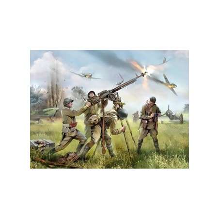 ZVEZDA Soviet DSHK with Crew WWII