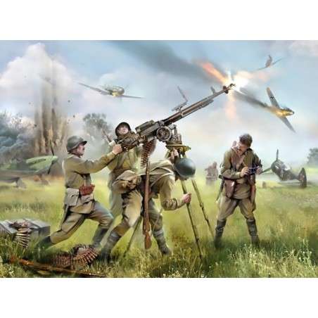 ZVEZDA Soviet DSHK with Crew WWII