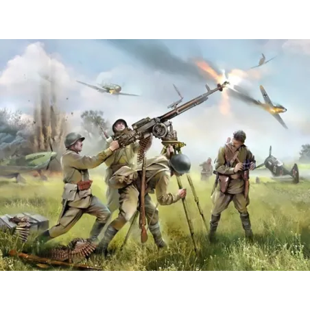 ZVEZDA Soviet DSHK with Crew WWII