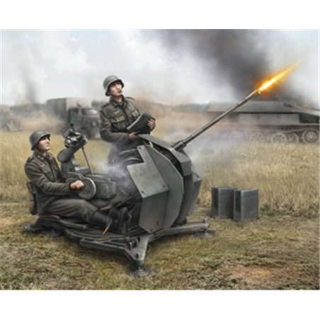 ZVEZDA    German Anti-Aircraft Gun with Crew      