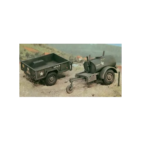 ITALERI 250 GAL.S TANK TRAILER - M101 CARGO TRAILER