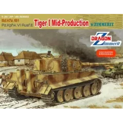 DRAGON 1/35 Tiger I Mid-Produciton w/Zimmerit 