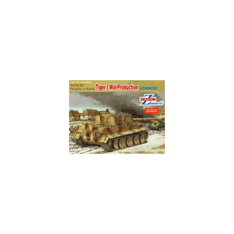 DRAGON 1/35 Tiger I Mid-Produciton w/Zimmerit 